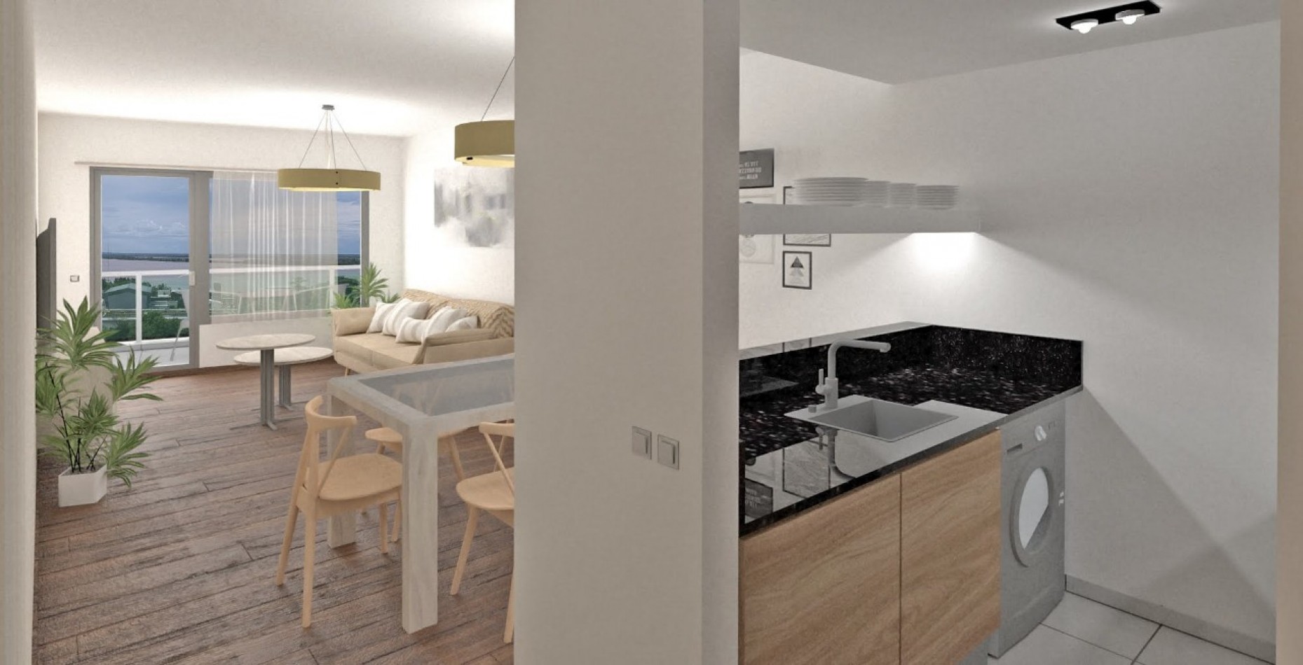 Venta Departamento Un Dormitorio Carballo y Rawson  Puerto Norte  Entrega mediados 2026