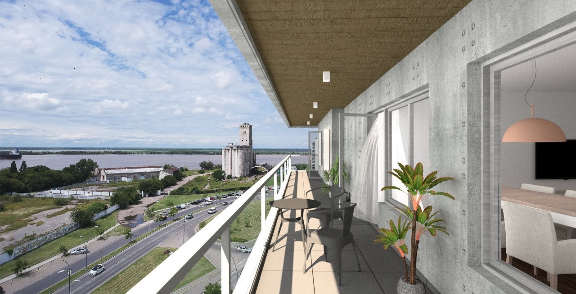 Venta Departamento Un Dormitorio Carballo y Rawson  Puerto Norte  Entrega mediados 2026