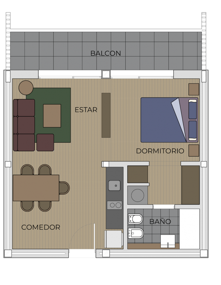 Venta Departamento Un Dormitorio c/ Cochera Funes Zona Centro SARMIENTO 1800