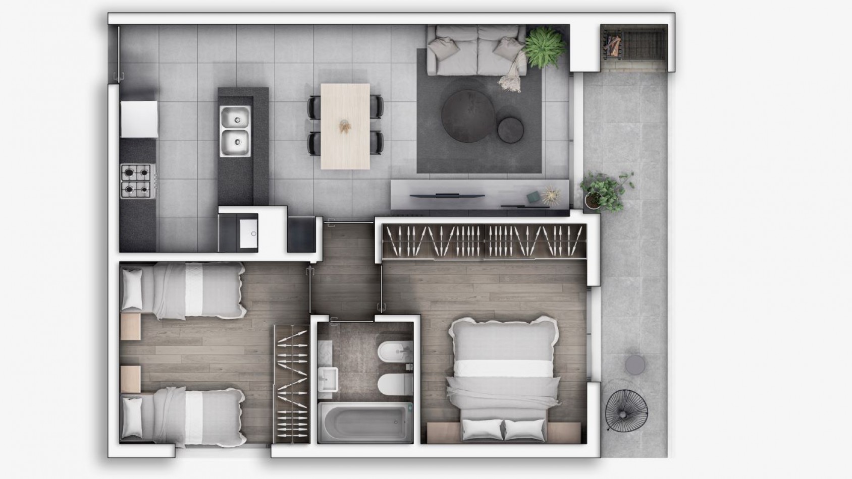 VENTA DEPARTAMENTO TRES DORMITORIOS SEGUNDO PISO U29 TORRE 2 PADDOCK JULIO 2024 FISHERTON/FINANCIACION