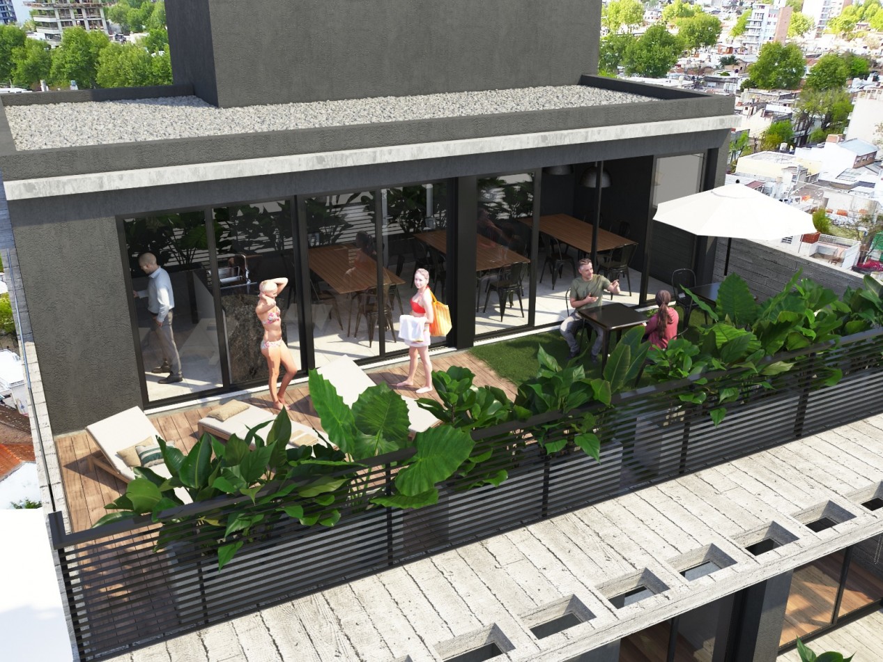 VENTA DEPARTAMENTO UN DORMITORIO CON PATIO COCHABAMBA Y SARMIENTO ABASTO ENTREGA AGOSTO 2024