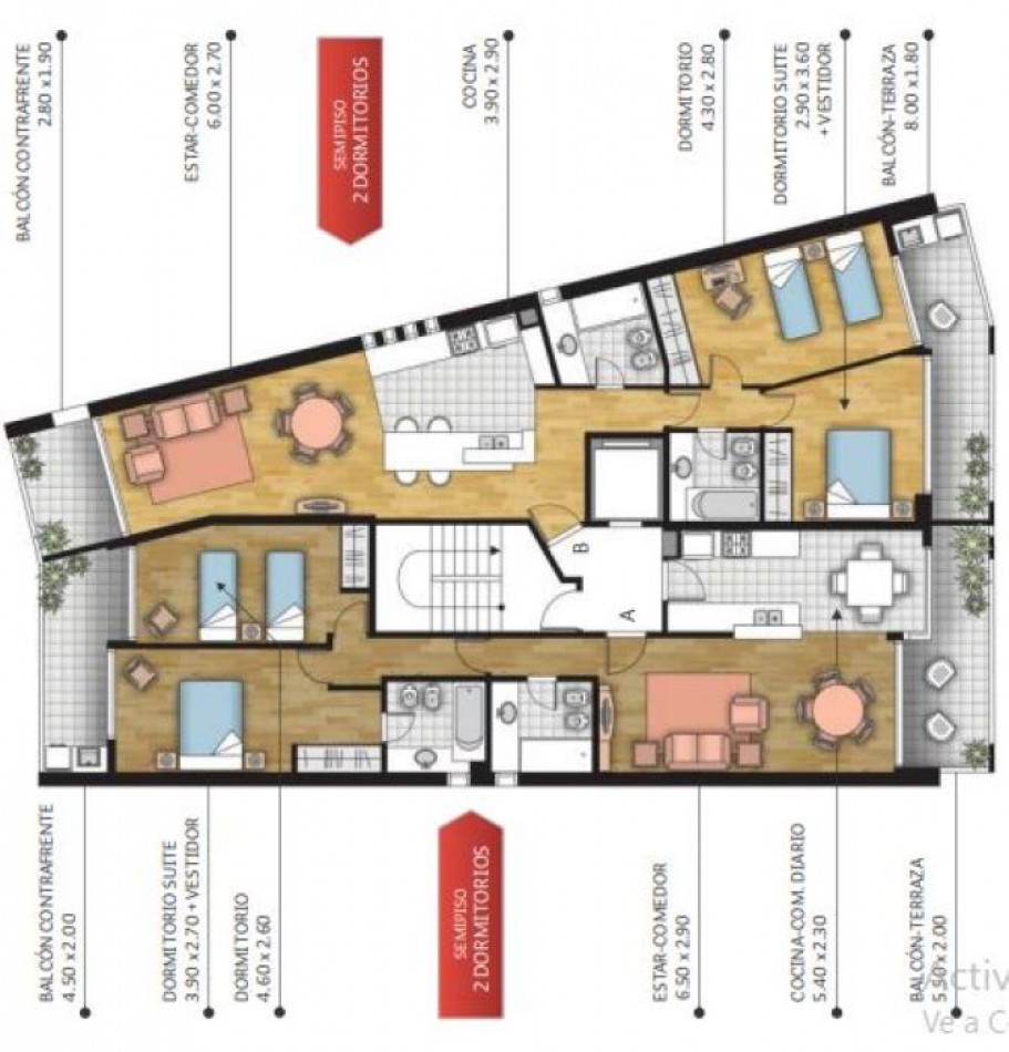VENTA DEPARTAMENTO DOS DORMITORIOS PARAGUAY Y PELLEGRINI