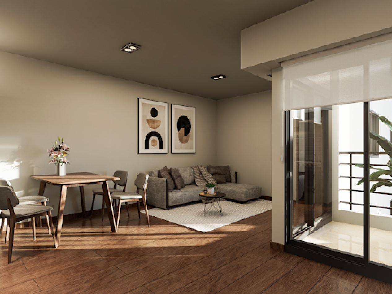 VENTA DEPARTAMENTO UN DORMITORIO AL FRENTE CON BALCON  SAN JUAN Y JUAN MANUEL DE ROSAS  NOVIEMBRE 2026 ENTREGA Y CUOTAS FIJAS EN DOLARES