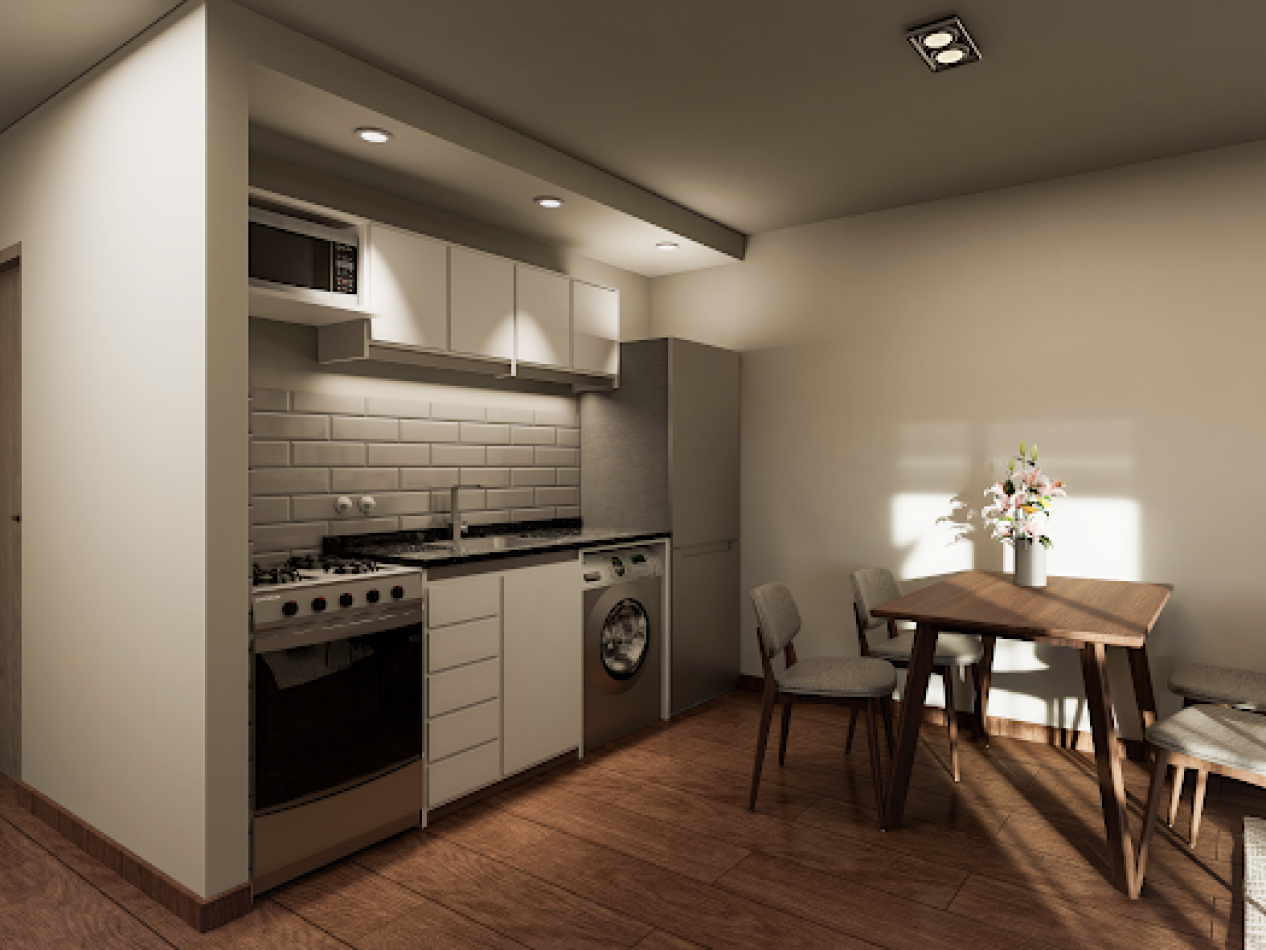 VENTA DEPARTAMENTO UN DORMITORIO AL FRENTE CON BALCON  SAN JUAN Y JUAN MANUEL DE ROSAS  NOVIEMBRE 2026 ENTREGA Y CUOTAS FIJAS EN DOLARES