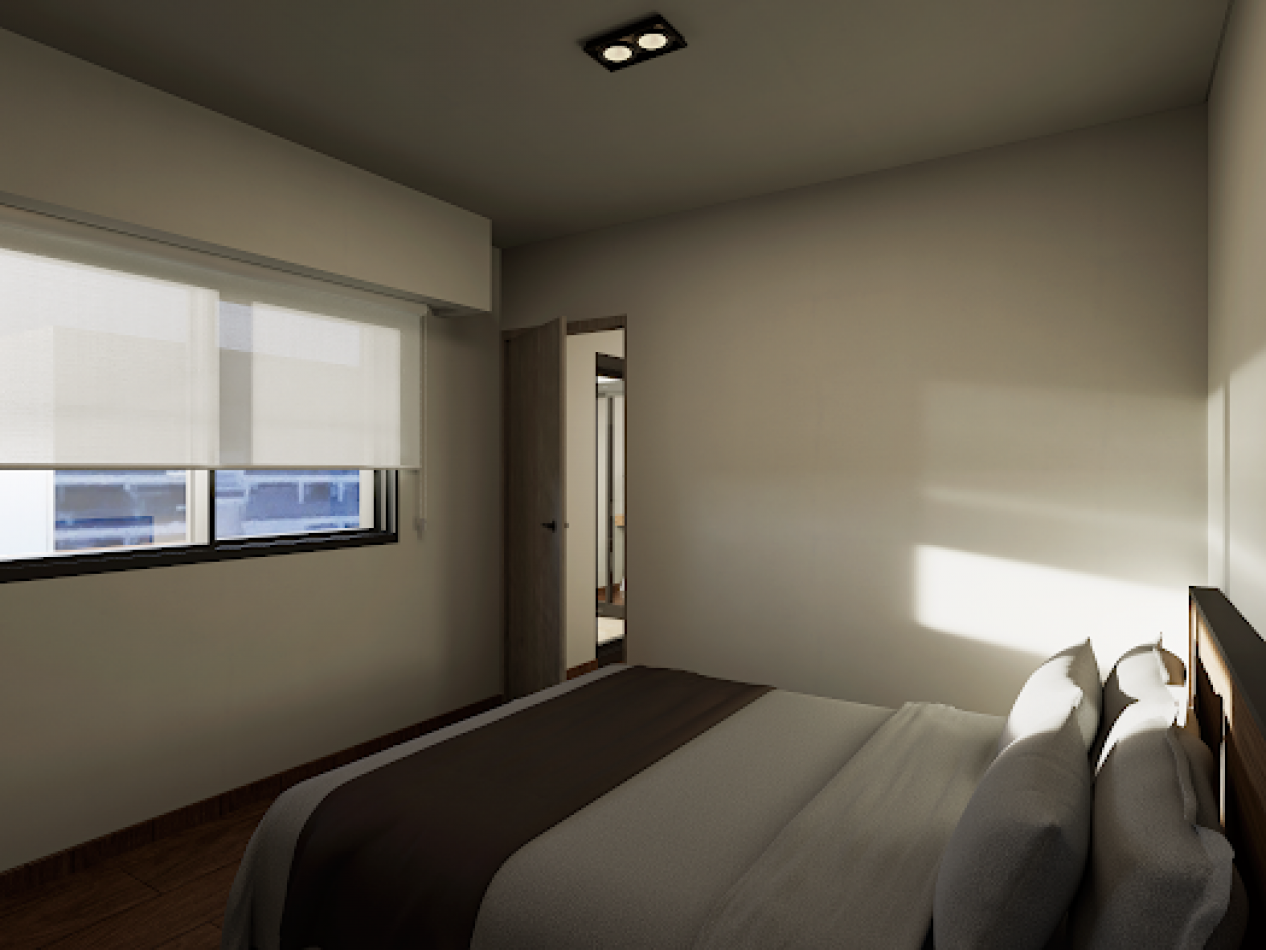 VENTA DEPARTAMENTO UN DORMITORIO AL FRENTE CON BALCON  SAN JUAN Y JUAN MANUEL DE ROSAS  NOVIEMBRE 2026 ENTREGA Y CUOTAS FIJAS EN DOLARES