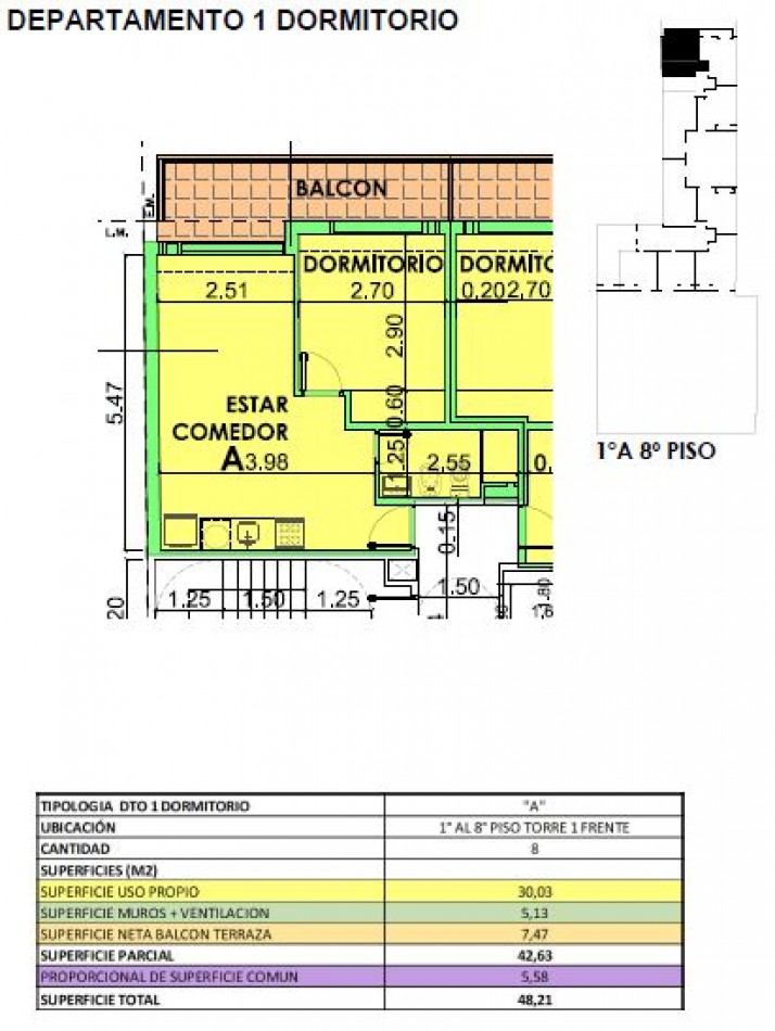 VENTA DEPARTAMENTO UN DORMITORIO AL FRENTE CON BALCON  SAN JUAN Y JUAN MANUEL DE ROSAS  NOVIEMBRE 2026 ENTREGA Y CUOTAS FIJAS EN DOLARES