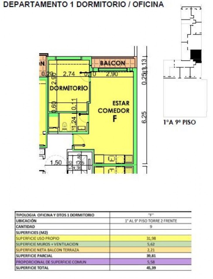 VENTA DEPARTAMENTO UN DORMITORIO PISO 7 SAN JUAN Y JUAN MANUEL DE ROSAS IDEAL RENTA NOVIEMBRE 2026