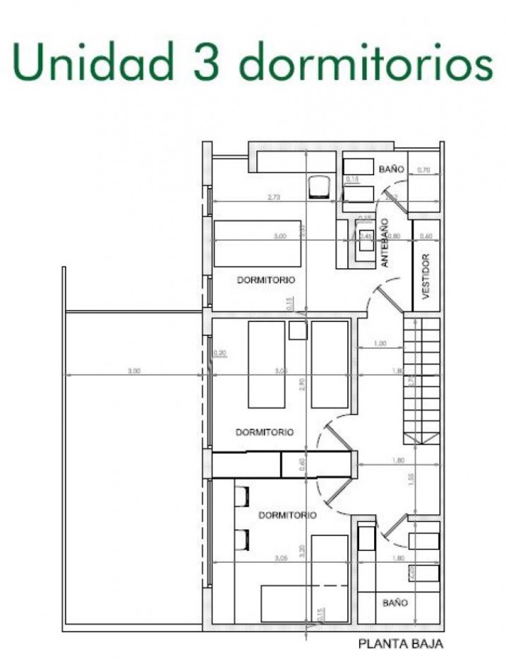 VENTA DEPARTAMENTO TRES DORMITORIOS PARADA 13