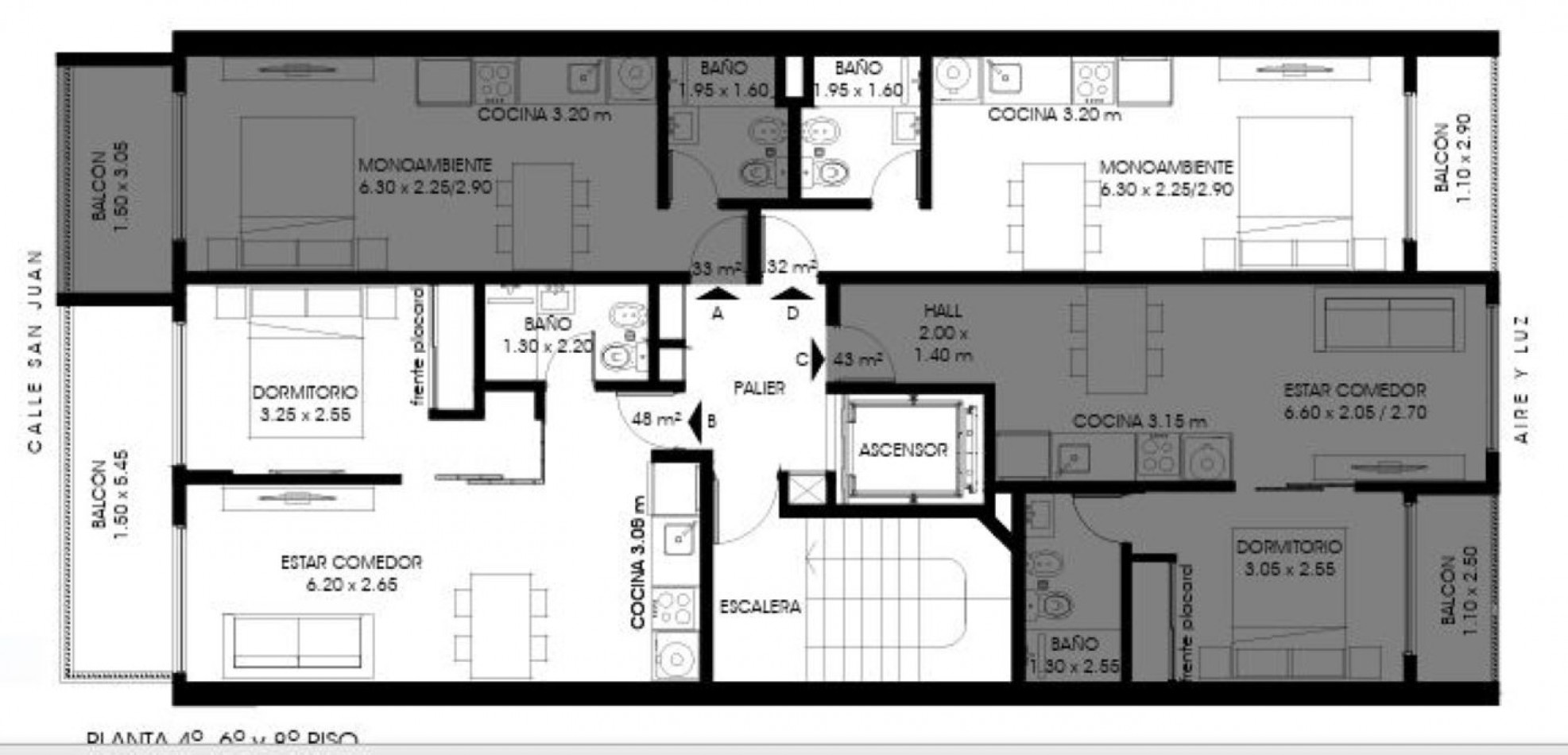 INVERSION/ POZO/ FINANCIACION/ VENTA DEPARTAMENTO UN DORMITORIO SAN JUAN Y PARAGUAY ANTICIPO Y 24 CUOTAS