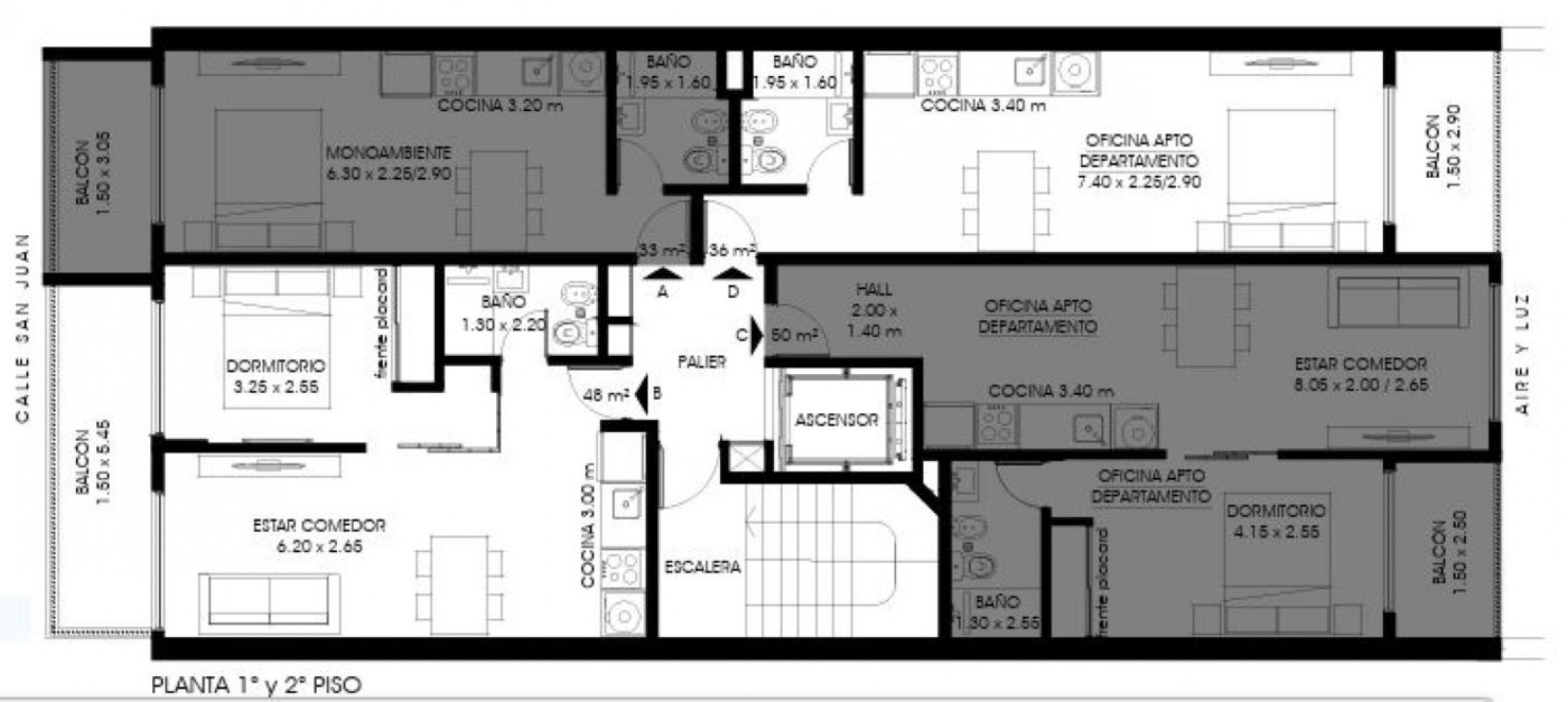 INVERSION/ POZO/ FINANCIACION/ VENTA DEPARTAMENTO UN DORMITORIO SAN JUAN Y PARAGUAY ANTICIPO Y 24 CUOTAS