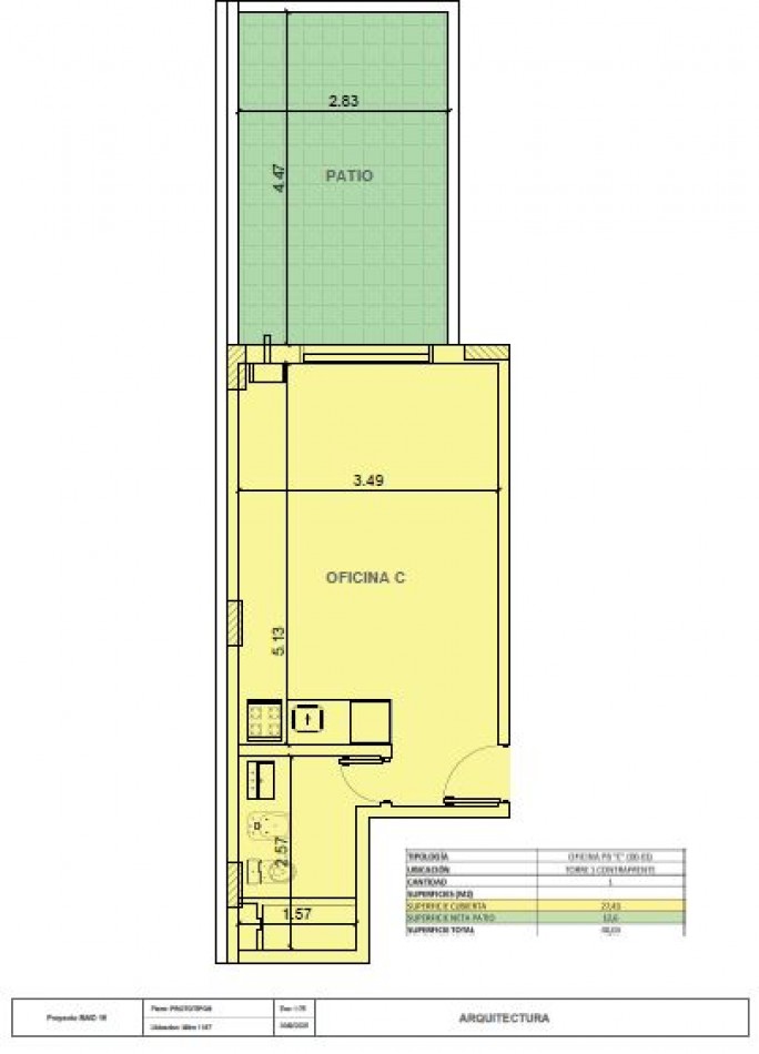 ZONA CENTRO VENTA MONOAMBIENTE PB CON PATIO MITRE Y SAN JUAN ENTREGA MAYO 2027